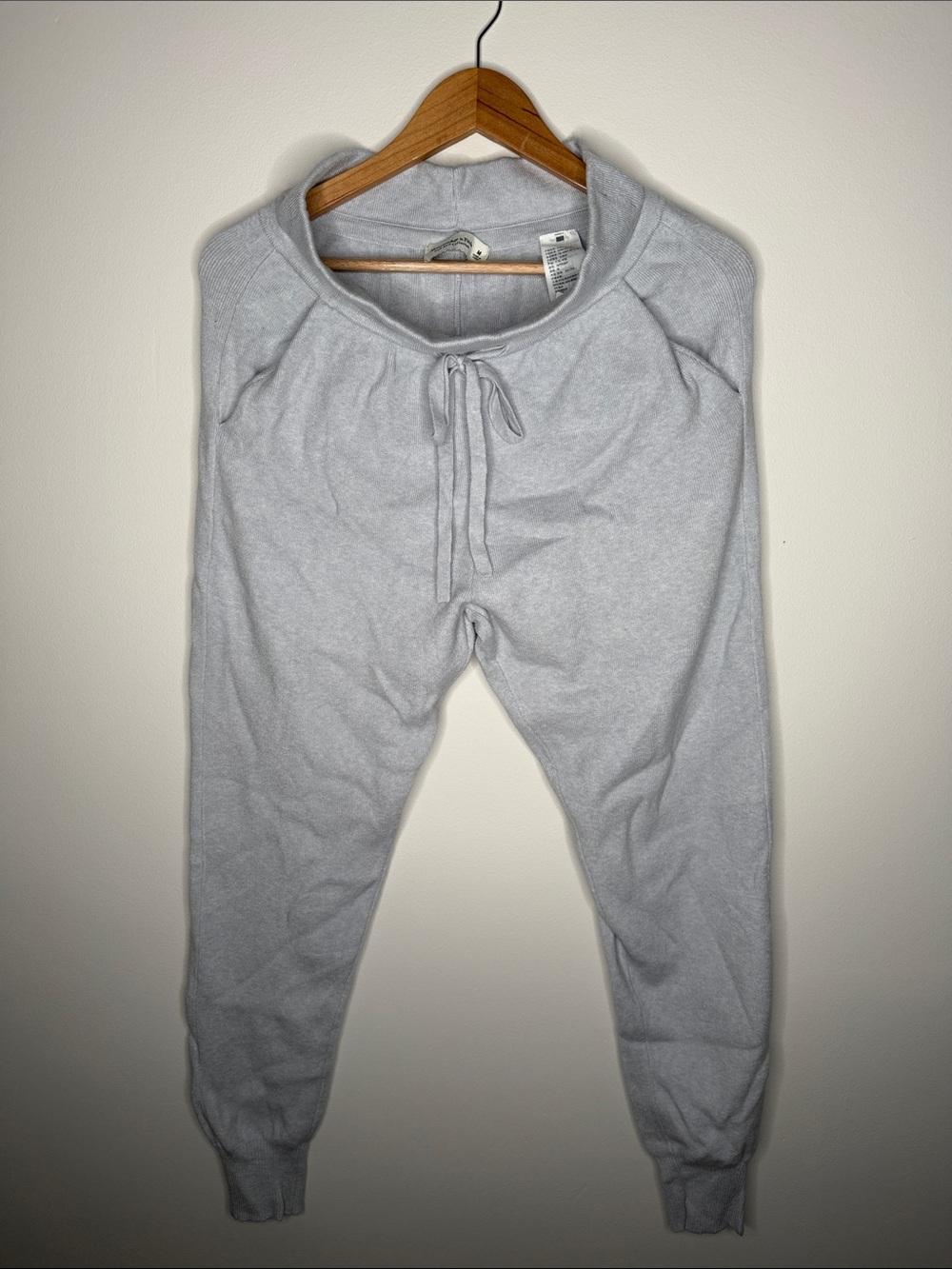 Abercrombie &fitch Light Gray Women's Jogger Pants with Drawstring Waist